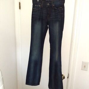 banana republic jeans 25 tall 35 inseam denim pants xs s low rise 90s Straight